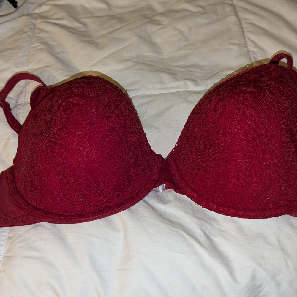 Lane Bryant Cacique Vibrant Red Lace Bra Size 42DD